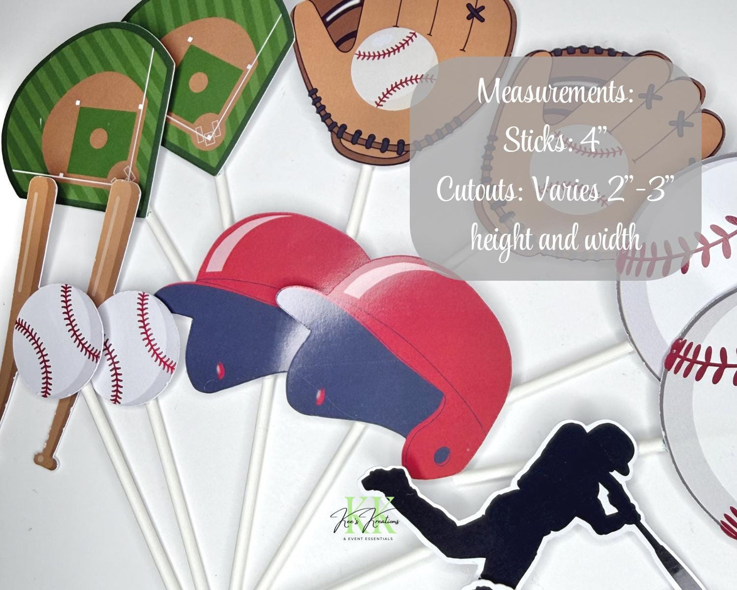 Baseball Theme Cupcake Toppers | Baseball Theme Party Decorations | Baseball Cupcake Toppers | Baseball Theme Birthday Party