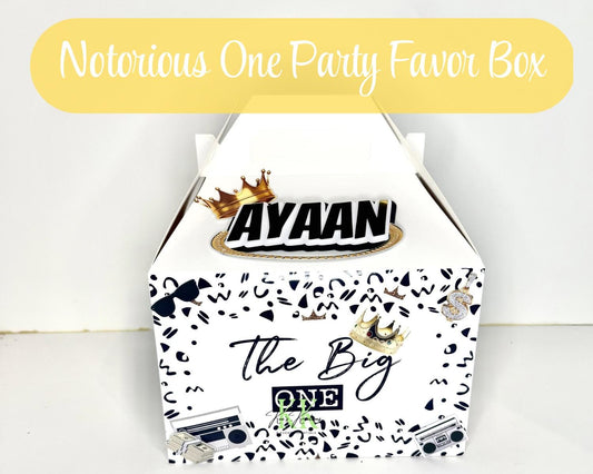 Notorious One Party Favor Boxes | Notorious One Theme Party Favors | Notorious One Birthday Party | Notorious One Favor Boxes