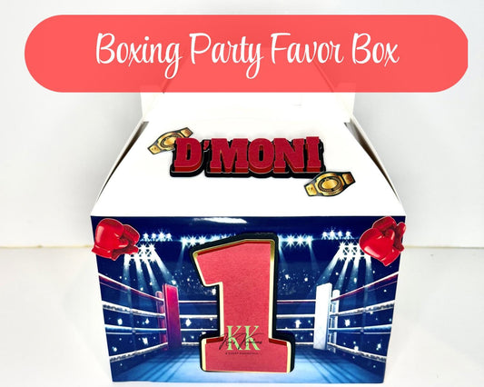 Boxing Party Favor Boxes | Boxing Theme Party Favors | Boxing Birthday Party | Boxing Favor Boxes | Boxing Theme Favors | Boxing Party Favor