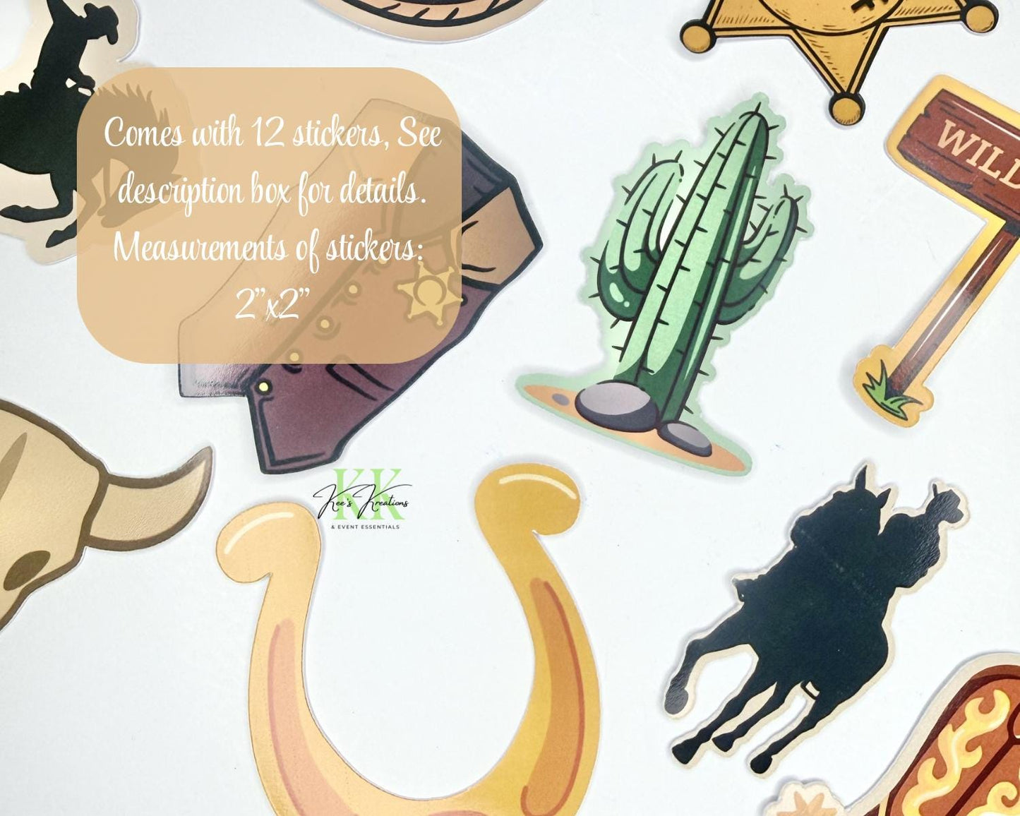 Cowboy Stickers – Western Stickers | Cowboy Party | Cowboy Gifts, Cowboy Party Favors and Cowboy Planner Decor Stickers | Cowboy Birthday